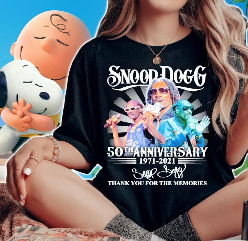 Snoop Dogg 50th anniversary 1971-2021 signature shirt