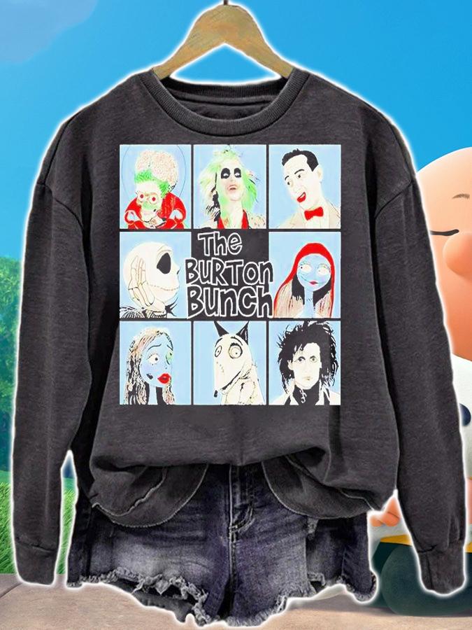The Burton Bunch Halloween characters T-shirt sweatshirt