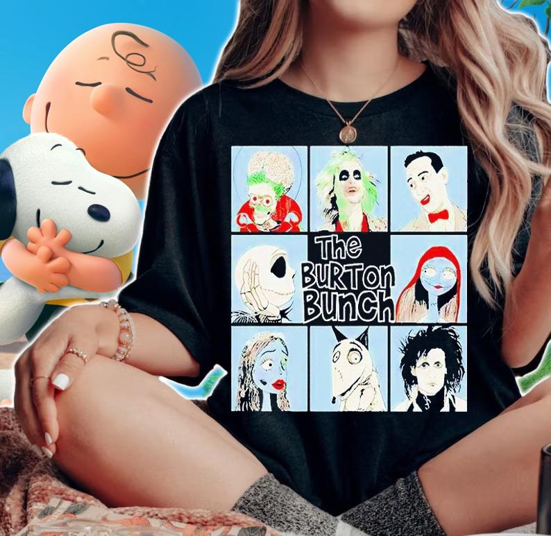 The Burton Bunch Halloween characters T-shirt woman shirt