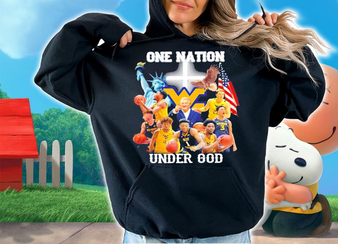 West Virginia Mountaineers one nation under god t-shirt