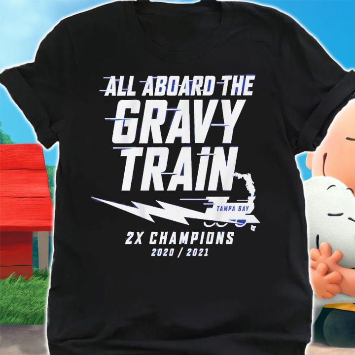 All aboard the Gravy Train Tampa Bay Lightning 2X Champions shirt shirt