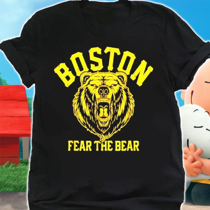 Boston Bruin fear the bear hockey shirt shirt