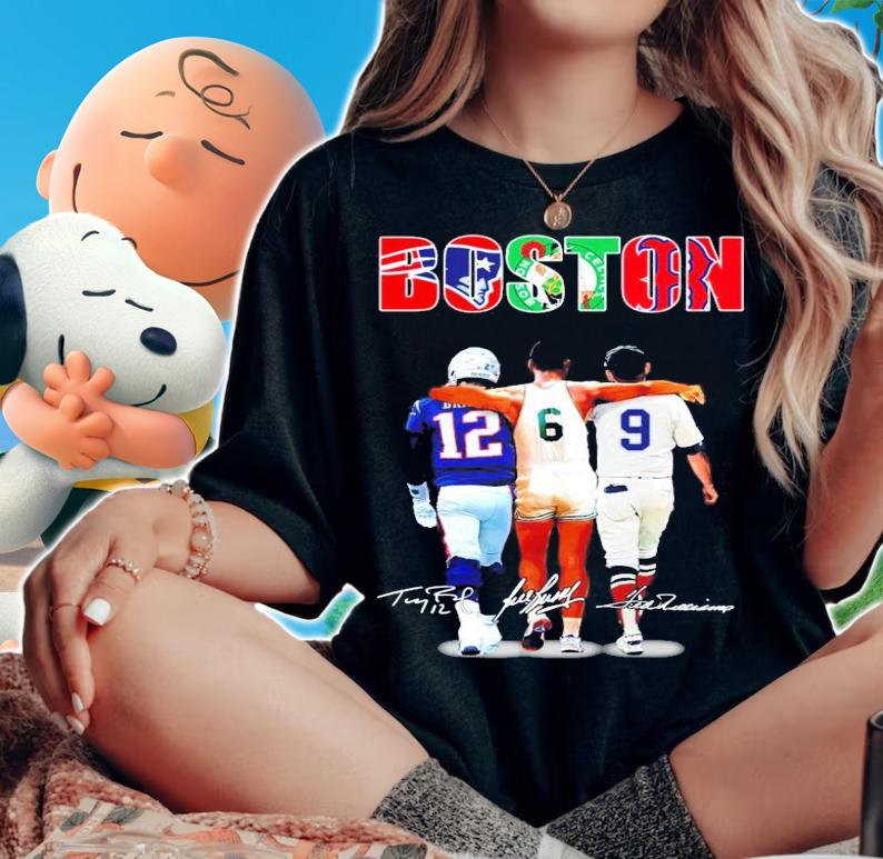 Boston Tom Brady Bill Russell Ted Williams shirt