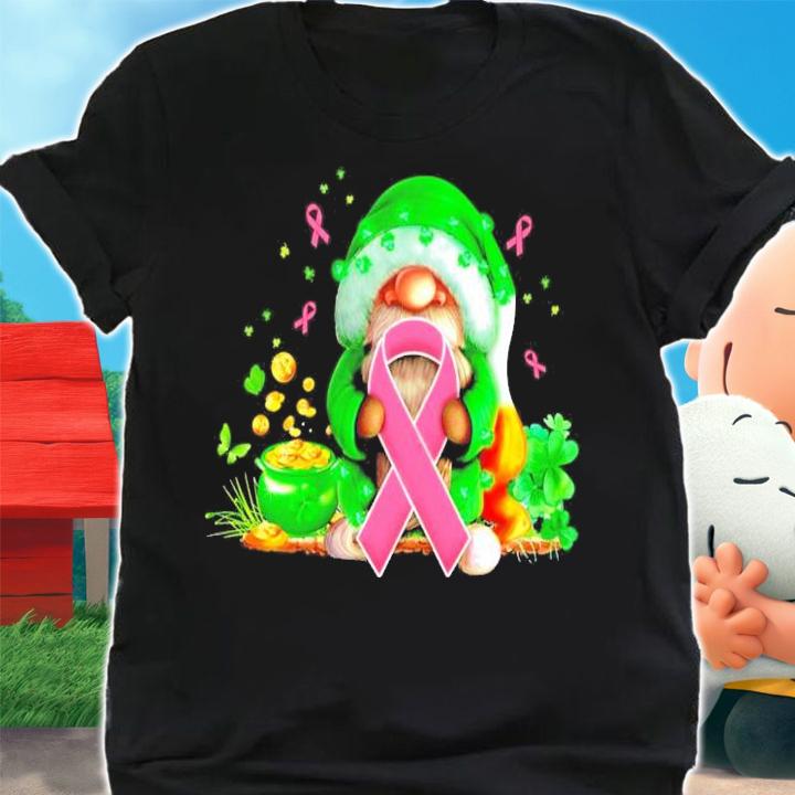 Breast Cancer Gnome St.Patrick's Day shirt shirt