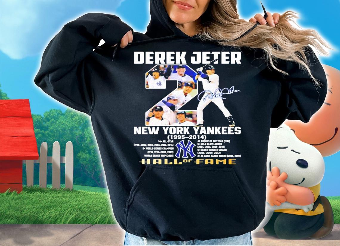 Derek Jeter New York Yankees 1995-2014 signature shirt hoodie
