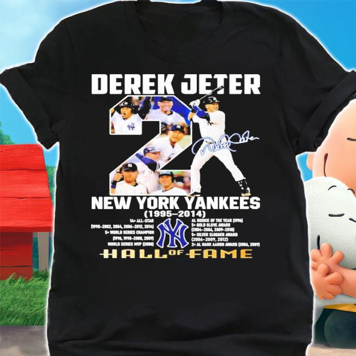 Derek Jeter New York Yankees 1995-2014 signature shirt shirt