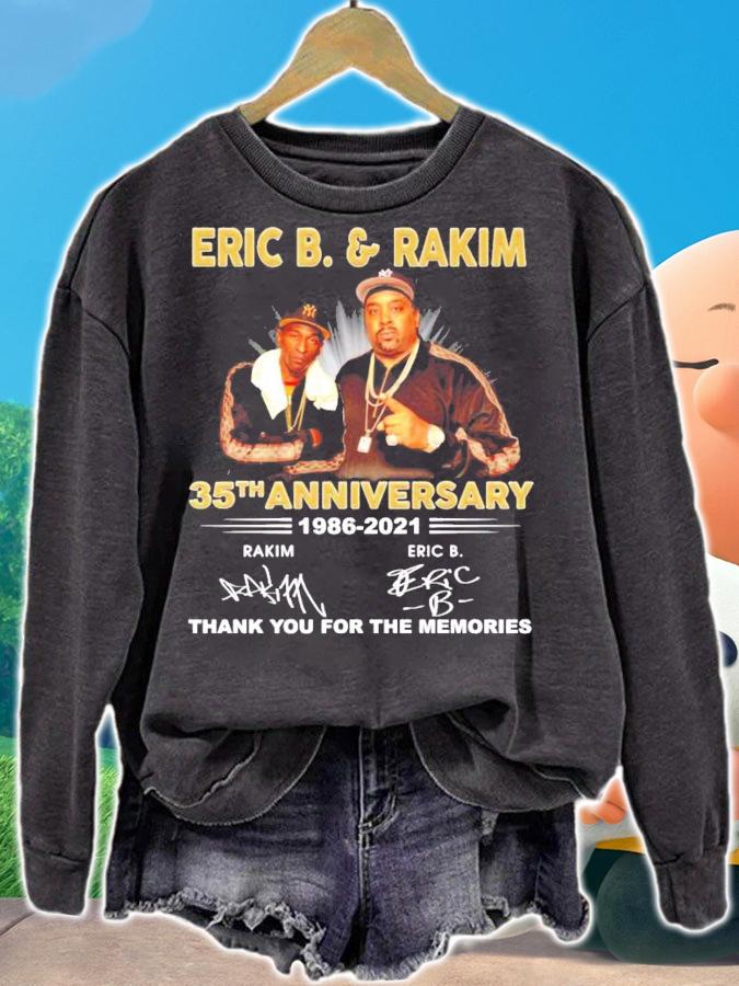 Eric B and Rakim 35th anniversary 1986-2021 signatures shirt sweatshirt