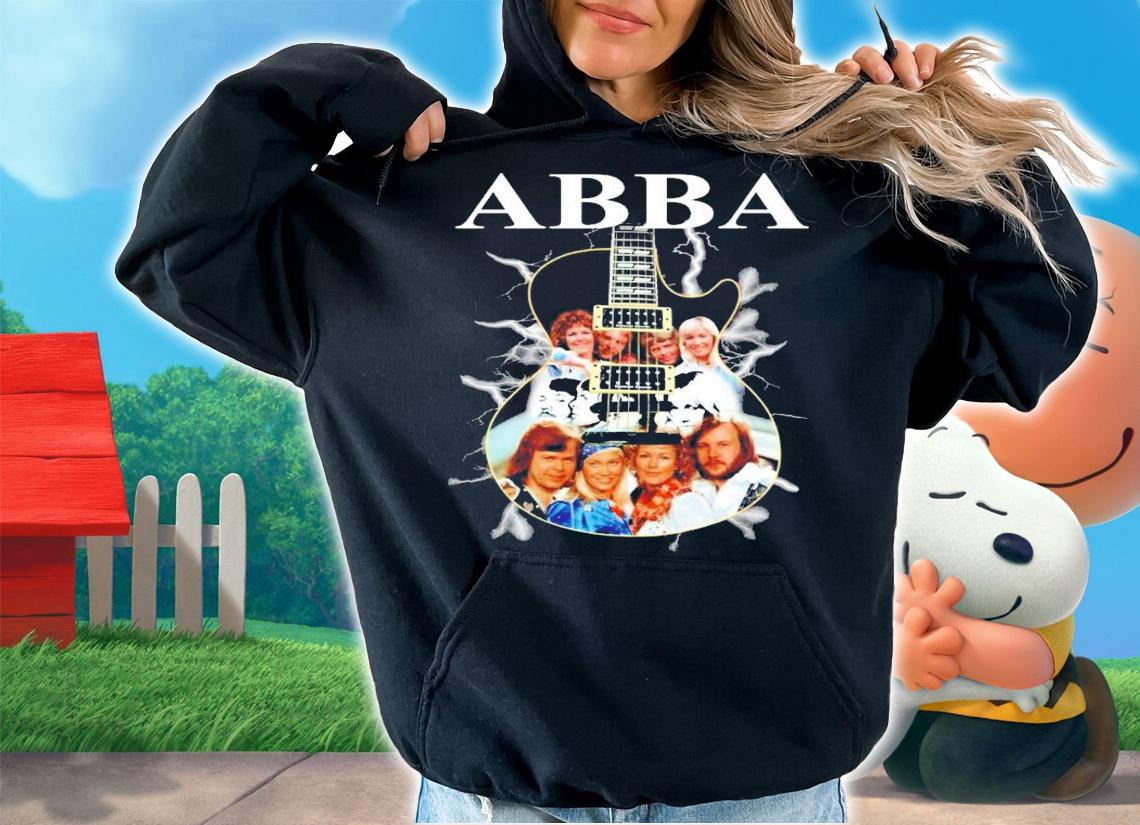 Guitar ABBA band members shirt hoodie