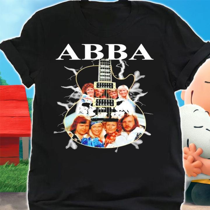 Guitar ABBA band members shirt shirt