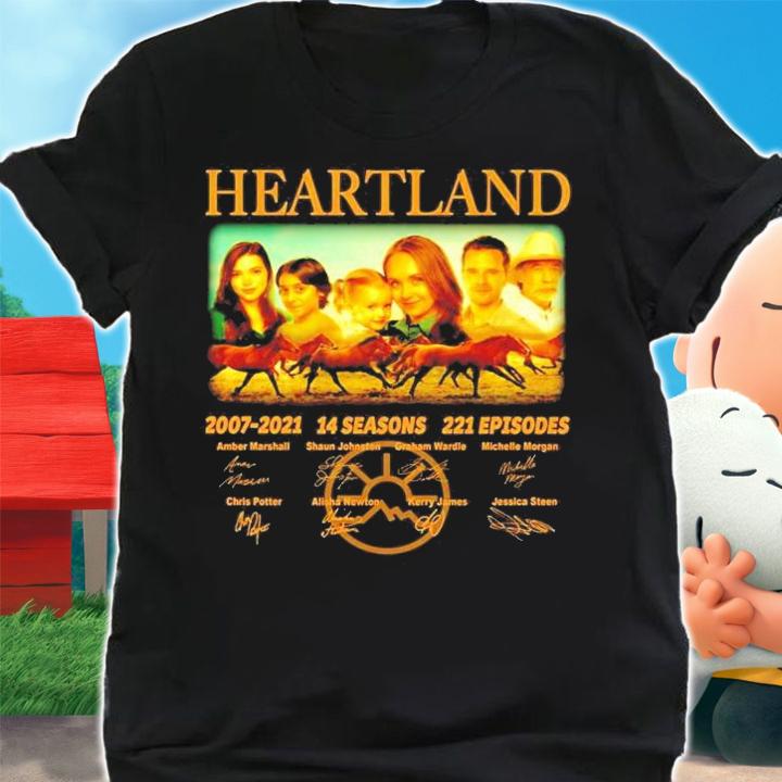 Heartland 2007-2021 14 seasons 221 episodes t-shirt