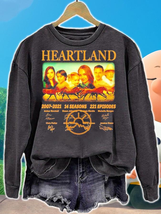 Heartland 2007-2021 14 seasons 221 episodes t-shirt