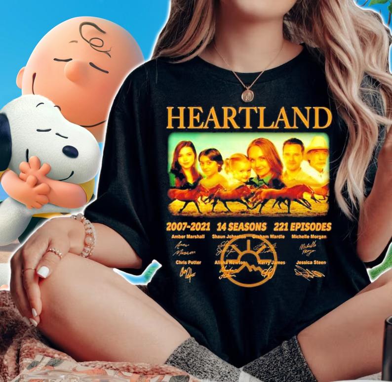 Heartland 2007-2021 14 seasons 221 episodes t-shirt