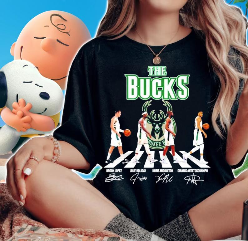Official The Milwaukee Bucks Abbey Road shirt woman shirt