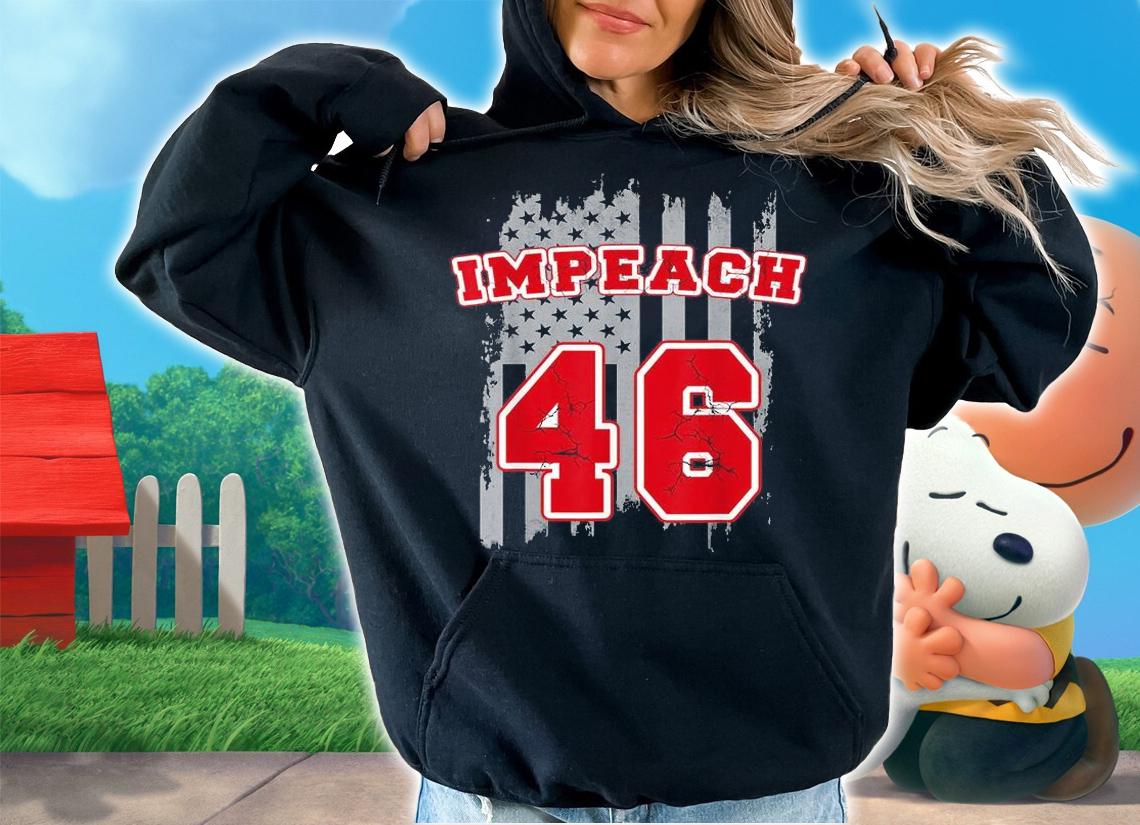 Republican Conservative Anti Biden Impeach 46 Joe Biden T-Shirt