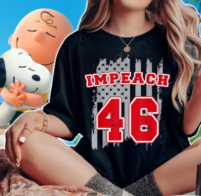 Republican Conservative Anti Biden Impeach 46 Joe Biden T-Shirt