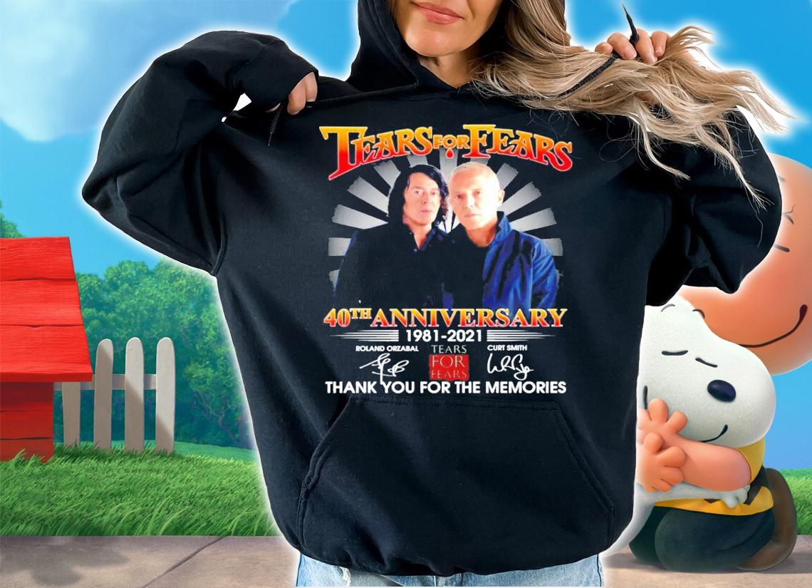 Tears for Fears 40th anniversary 1981-2021 signatures shirt