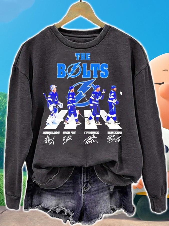 The Bolts Andrei Vasilevskiy Brayden Point Steven Stamkos Nikita Kucherov signature Abbey Road shirt sweatshirt