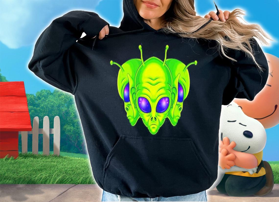 Alien Head Colorful shirt hoodie