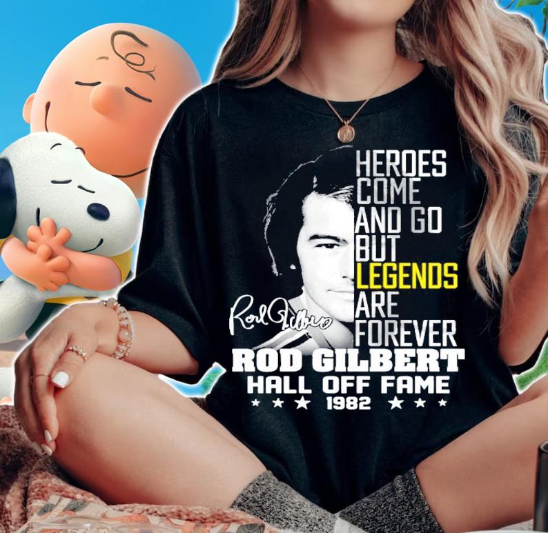 Rod Gilbert hall off fame 1982 signature shirt woman shirt