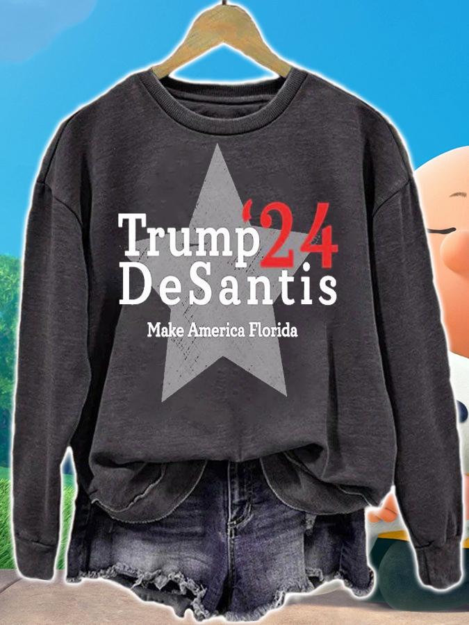 Trump DeSantis 24 Make America Florida T-Shirt
