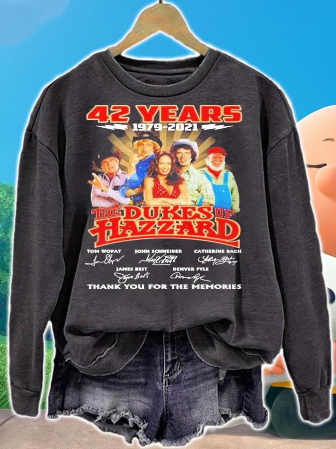 42 years 1979 2021 The Dukes of Hazzard thank you for the memories shirt sweatshirt