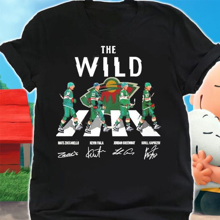 Abbey Road The Wild Mats Zuccarello Kevin Fiala signatures shirt shirt