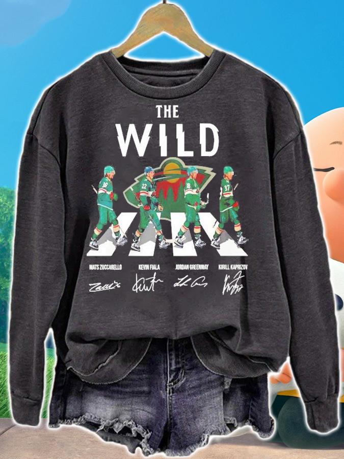 Abbey Road The Wild Mats Zuccarello Kevin Fiala signatures shirt sweatshirt