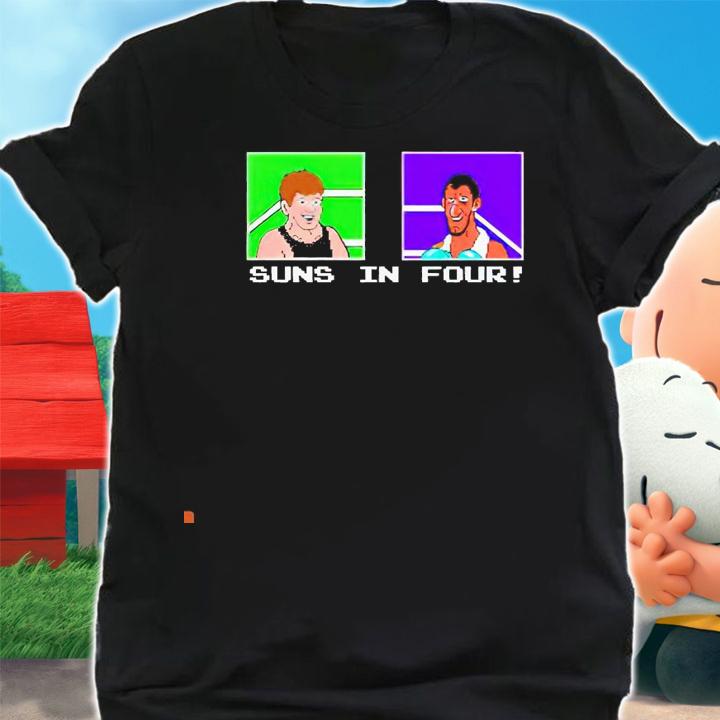 Suns in four video game retro vintage shirt