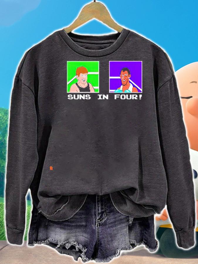 Suns in four video game retro vintage shirt