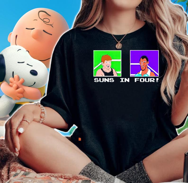 Suns in four video game retro vintage shirt