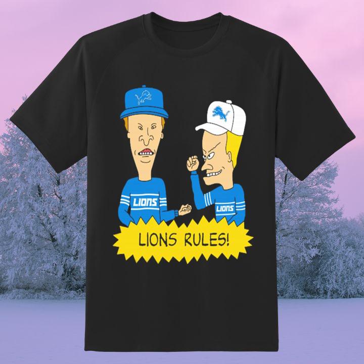 Beavis And Butt-Head Detroit Lions Rules T-Shirt - Shop now!!