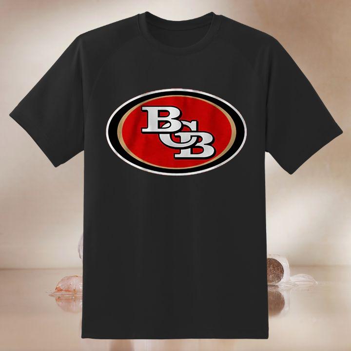 Premium Bcb Initial Logo San Francisco 49Ers Football T-Shirt