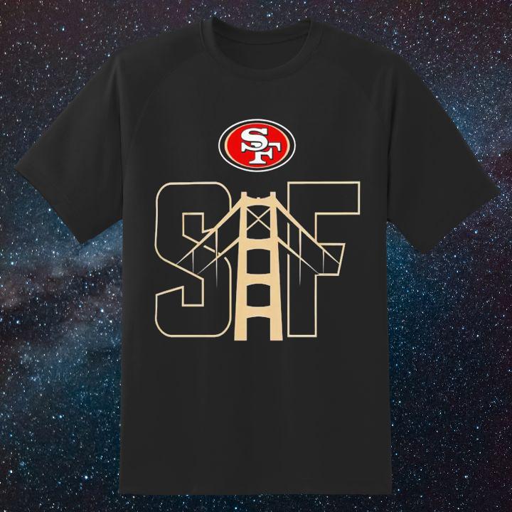 Premium Logo San Francisco 49Ers Football Golden Gate Bridge T-Shirt