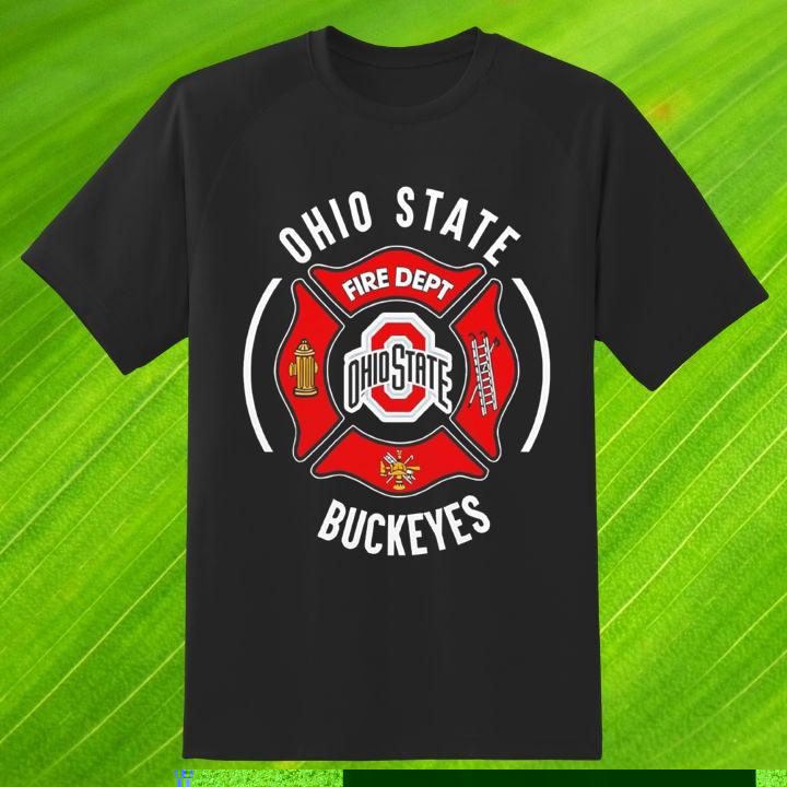 Great Ohio State Buckeyes Firefighter Logo T-Shirt