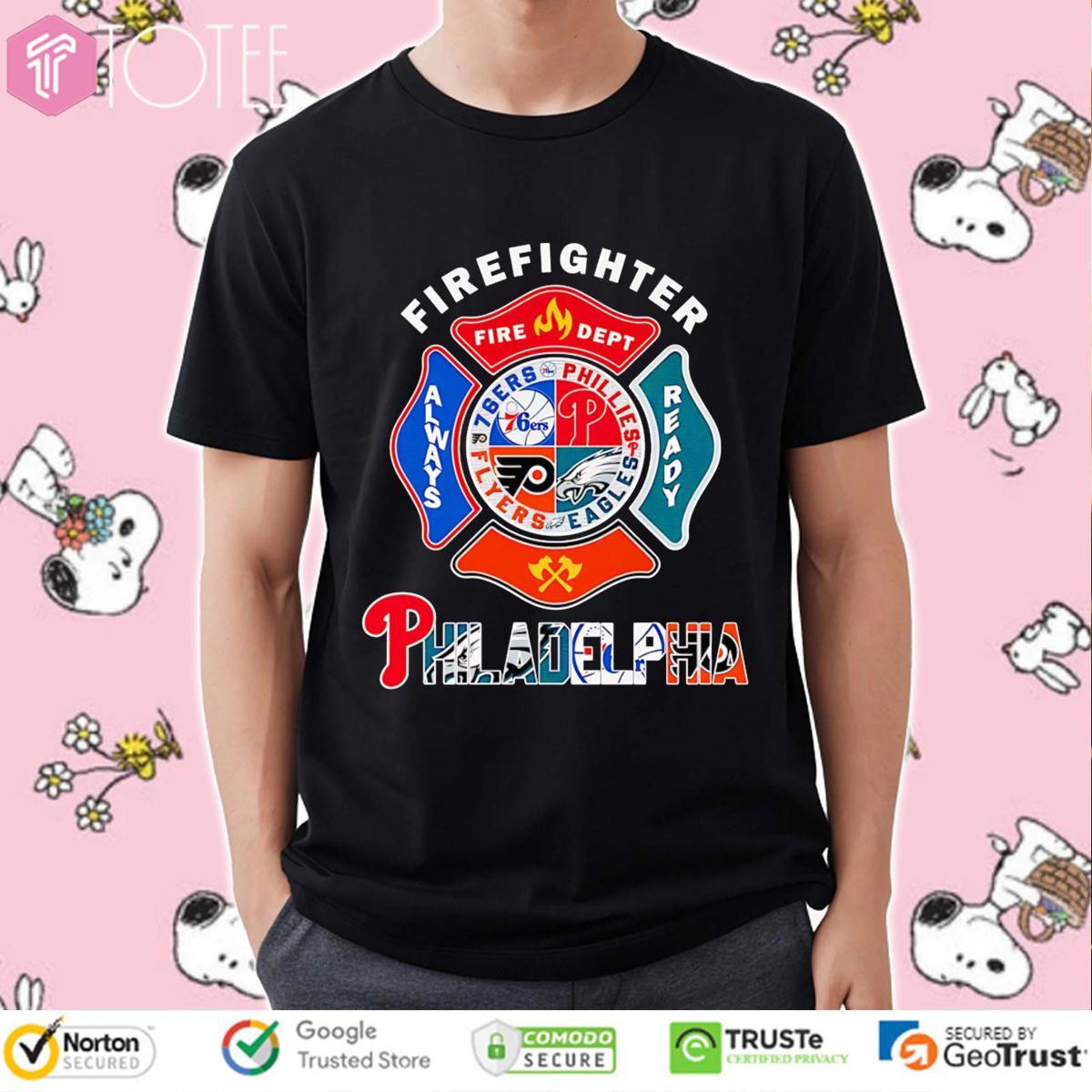 Fire Dept Philadelphia Sports Firefighter T-Shirt