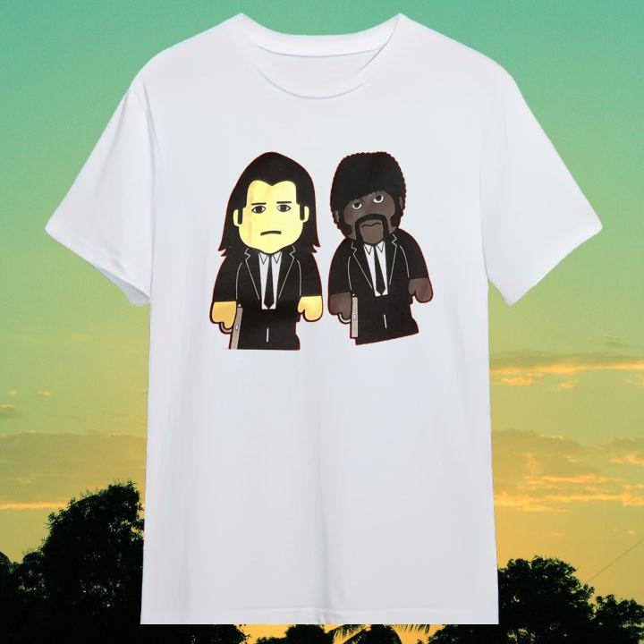 Samuel L. Jackson Pulp Fiction Jules And Vincent Version Lego T-Shirt