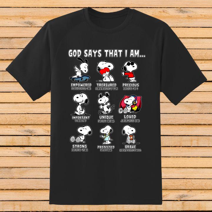 Snoopy God Says I Am Classic Shirt - Limited Edition!