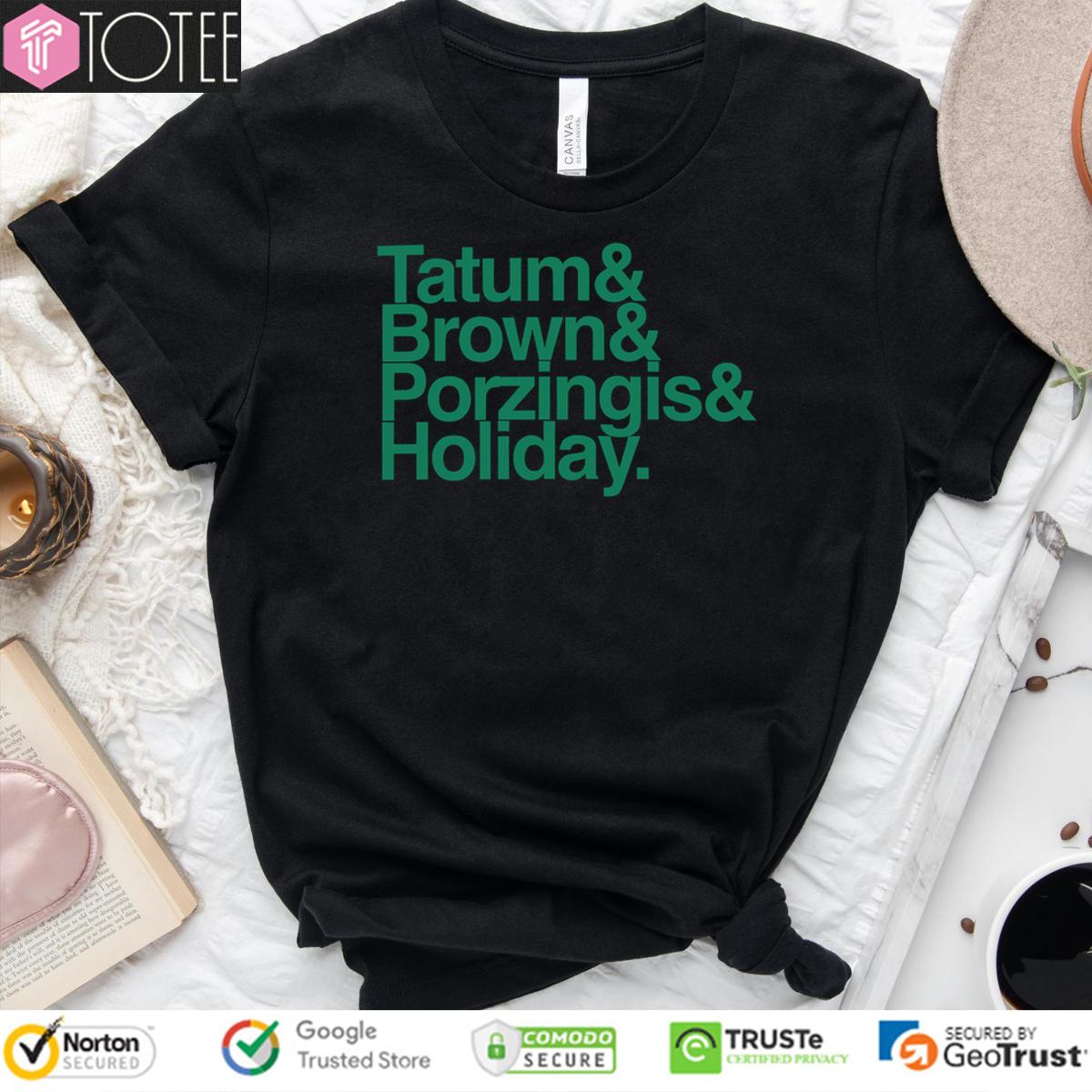 Celtics Tatum, Brown, & Porzingis Shirt: Show Your Boston Pride!