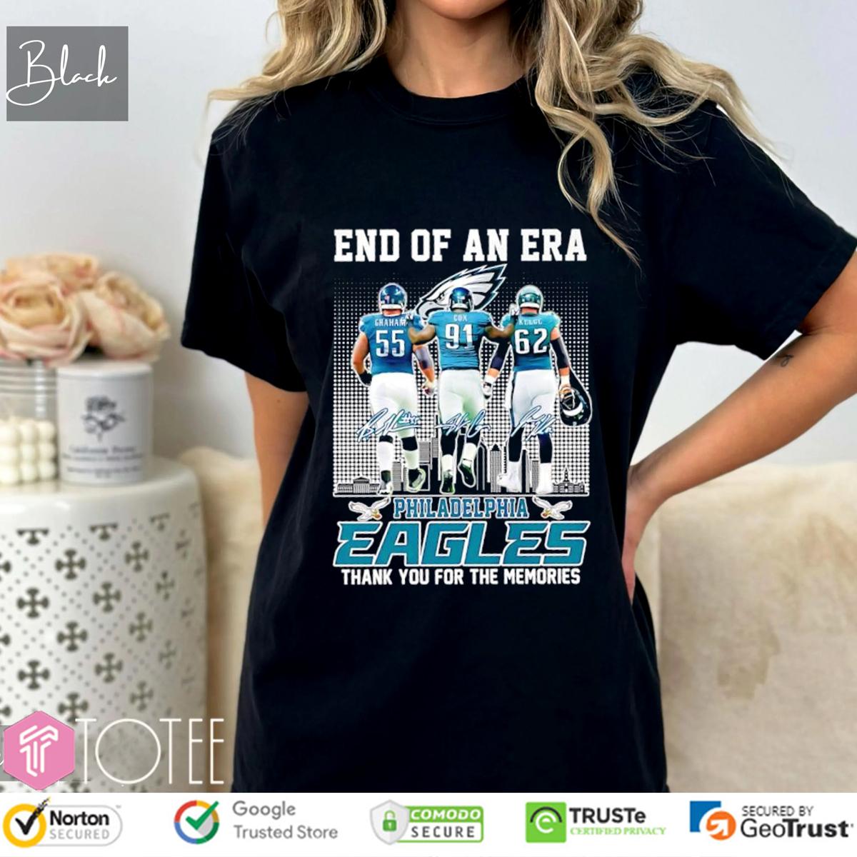 End Of An Era Philadelphia Eagles NFL Thank You For The Memories T-Shirt