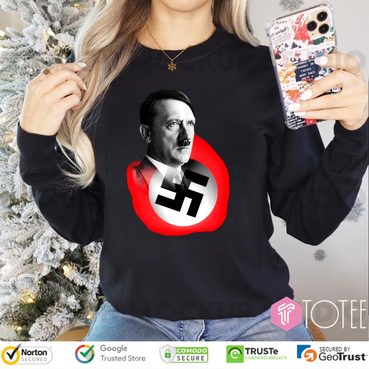 Mens Hitler Nazi Party Flag Long Sleeve