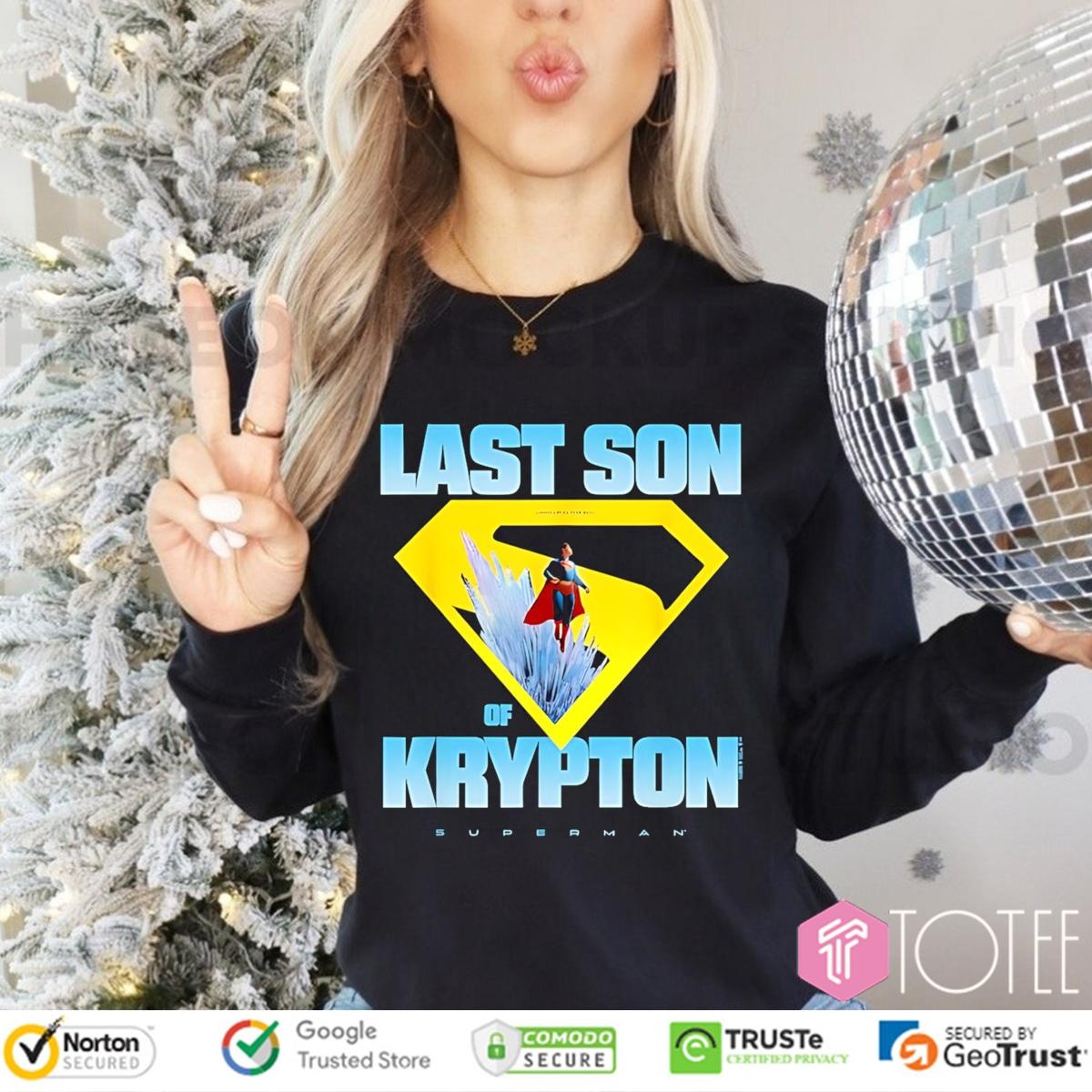 Last Son Of Krypton Superman Logo Long Sleeve