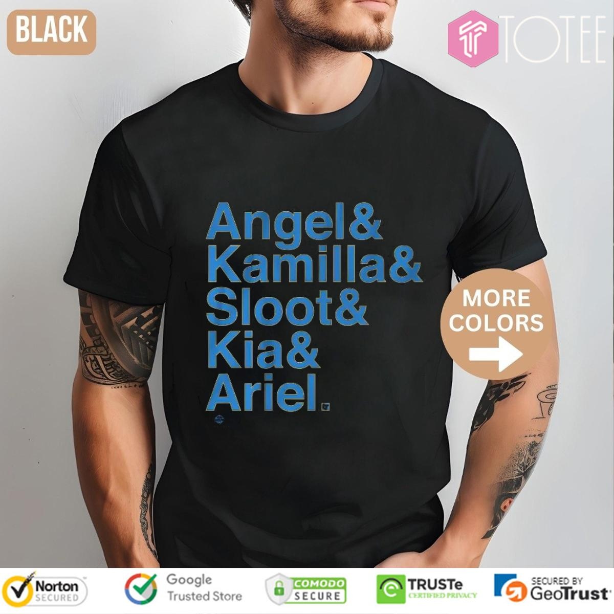 Chicago Sky Players Angel Kamilla Sloot Kia Ariel T-shirt