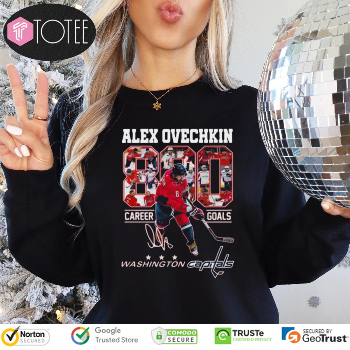 Alex Ovechkin 890 Career Goals Washington Capitals Signature Long Sleeve