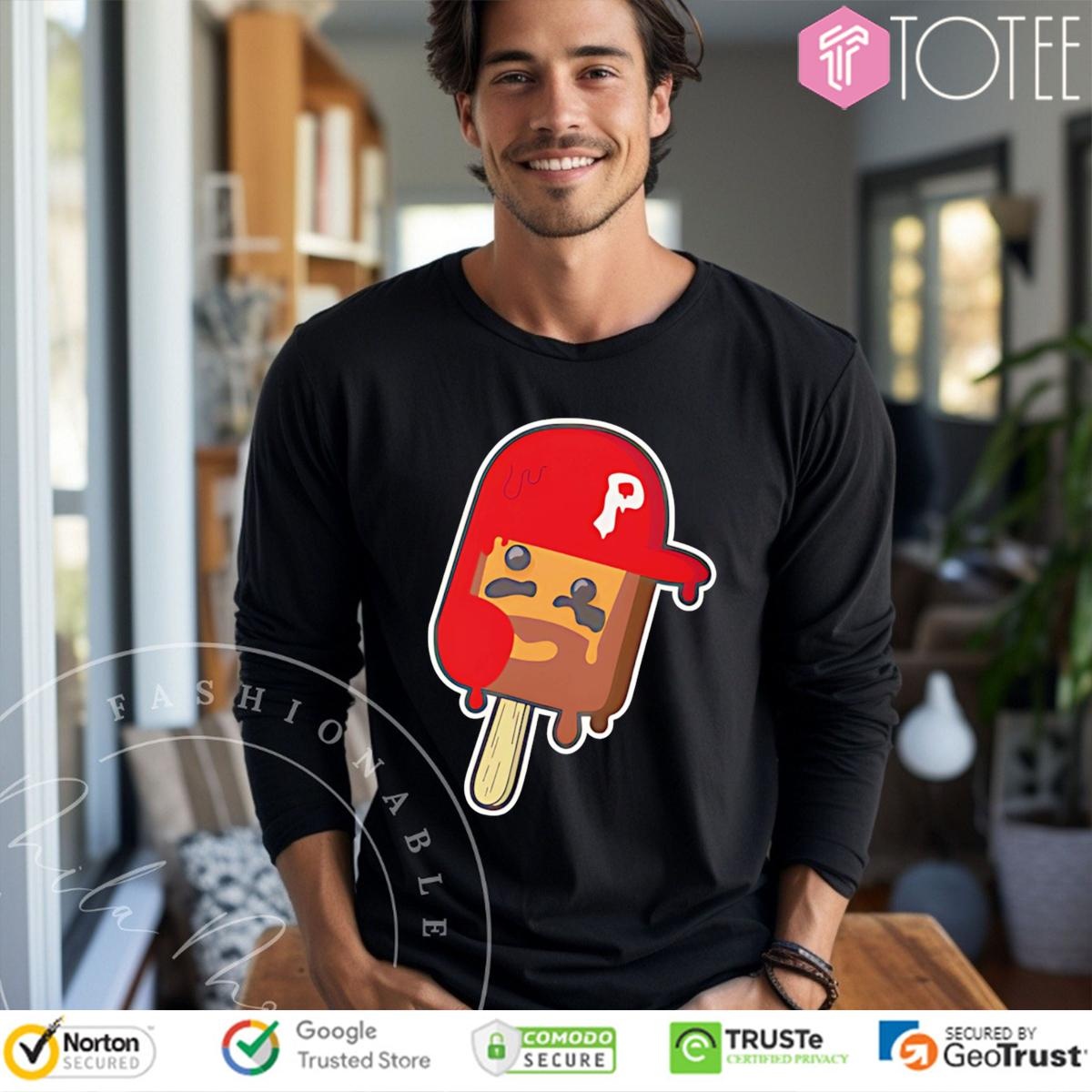 Bryce Pop Ice Cream Baseball Parody Bryce Harper Philadelphia Phillies Long Sleeve