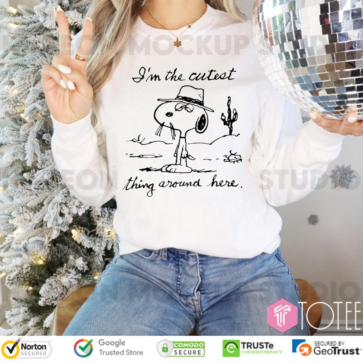 Im The Cutest Thing Around Here Snoopy Long Sleeve