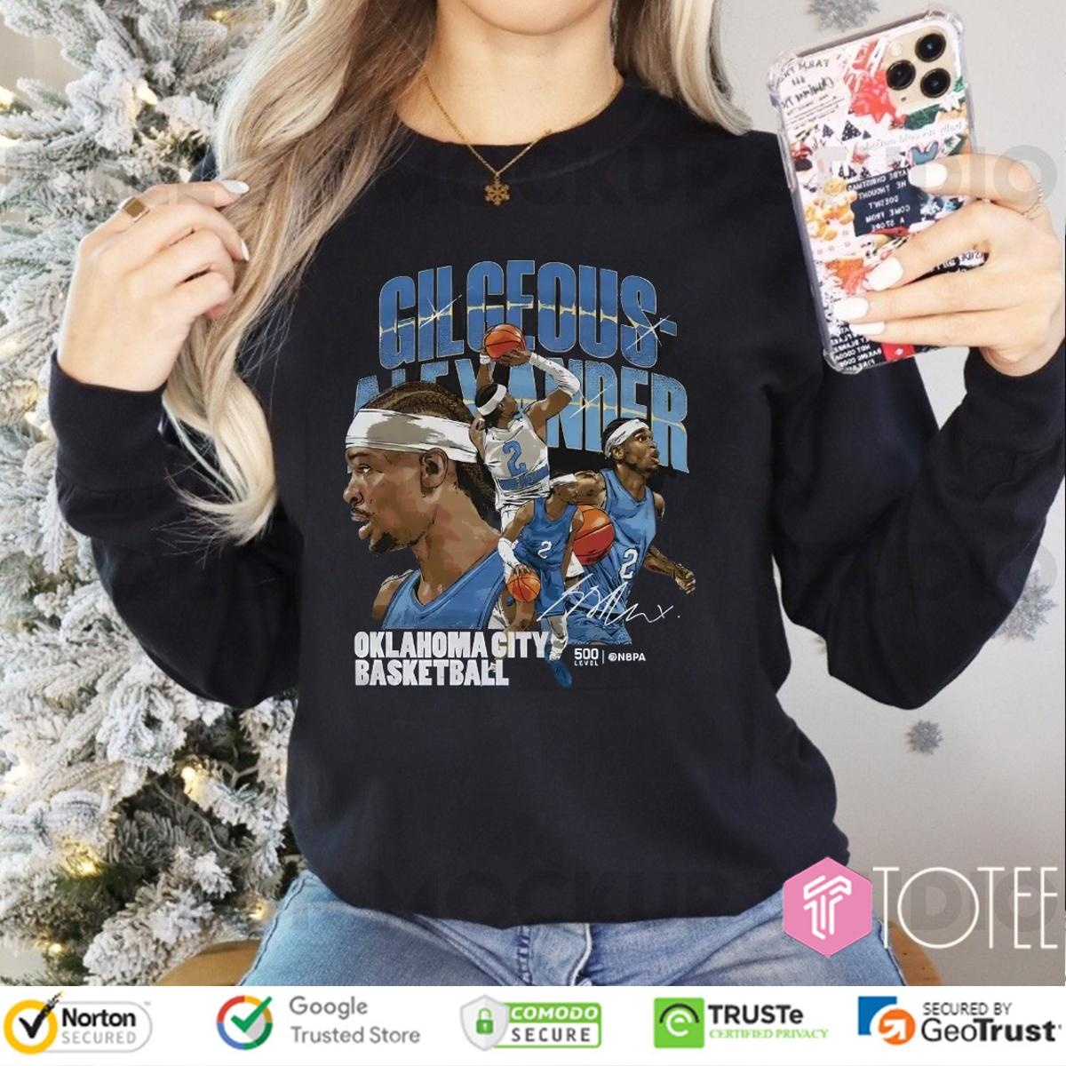 Shai Gilgeous-Alexander Oklahoma City Thunder Basketball Signature Long Sleeve