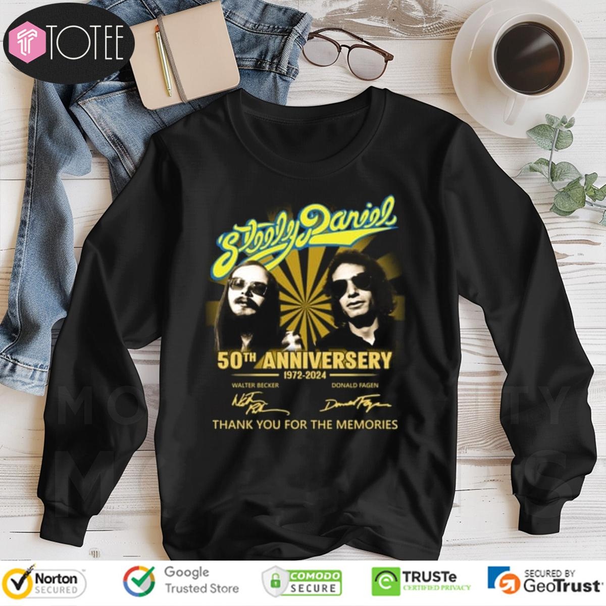 50Th Anniversary 1972-2024 Steely Dan Signatures Long Sleeve