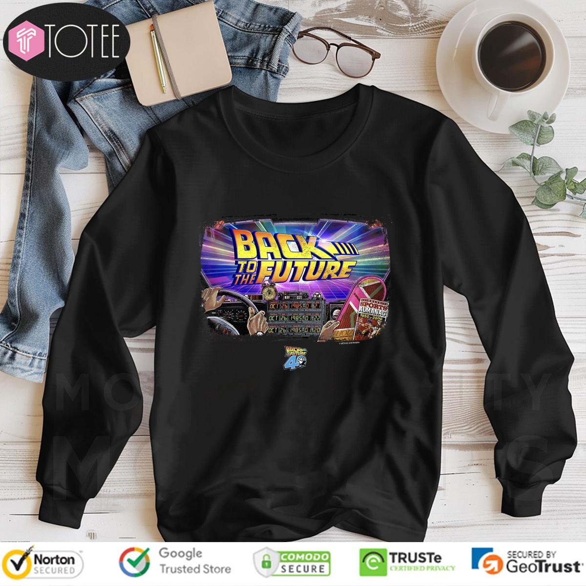 Back To The Future 40Th Anniversary Time Machine Pov Long Sleeve
