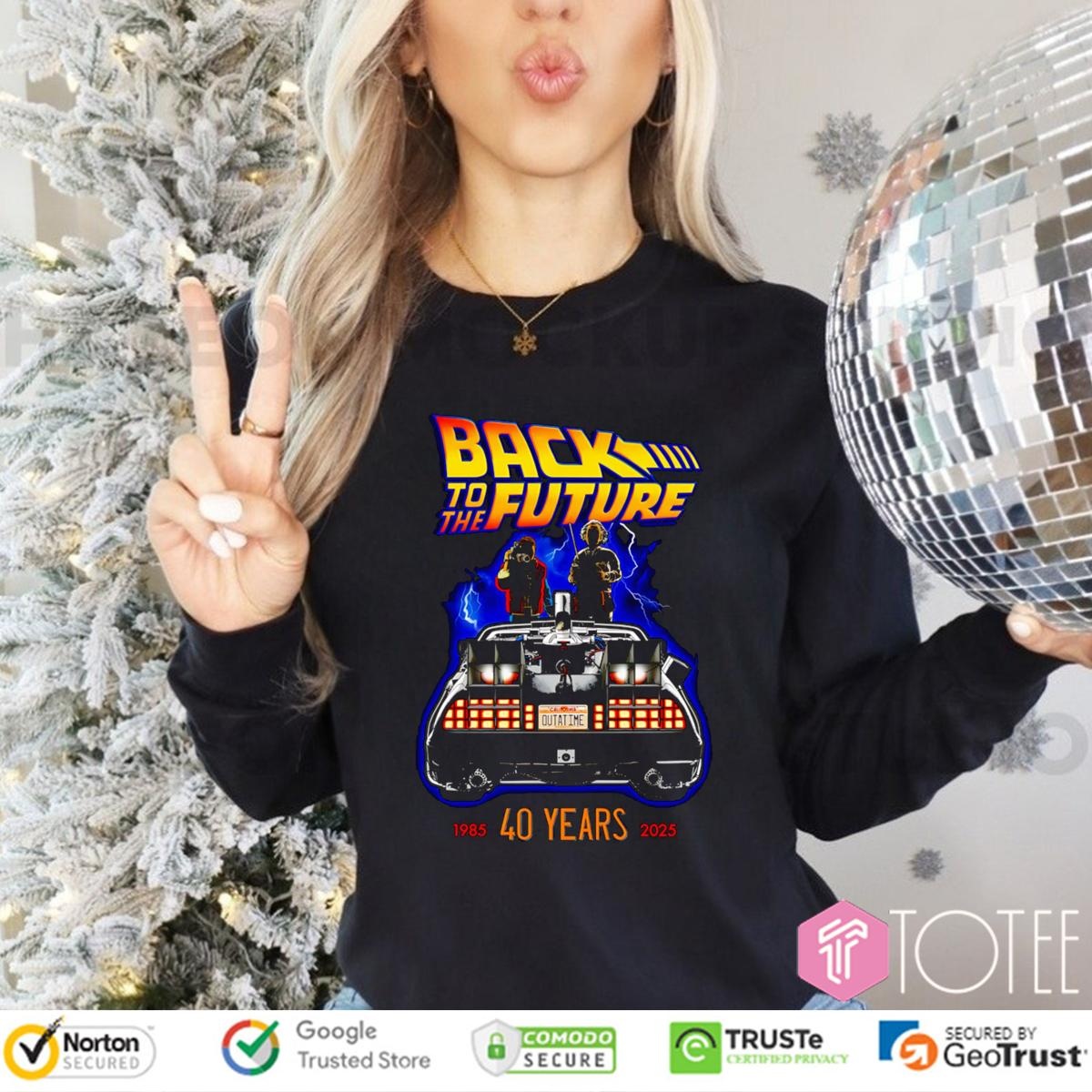 40 Years 1985-2025 Back To The Future Graphic Long Sleeve