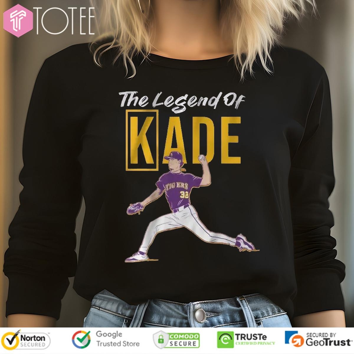 The Legend Of Kade Anderson Ls Tiger Baseball Long Sleeve